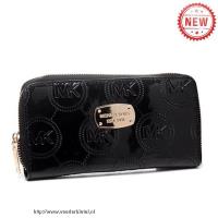 michael kors jet set monogram continental groot zwart portefeuilles Winkel Breda 1twhv404